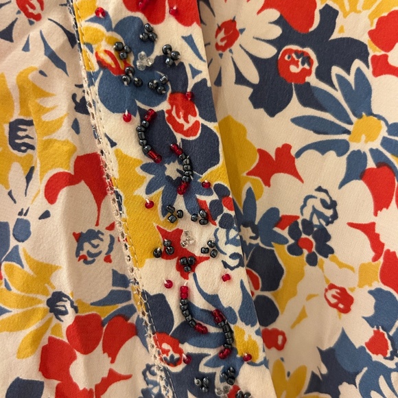 Floral silk tea dress - Picture 6 of 8